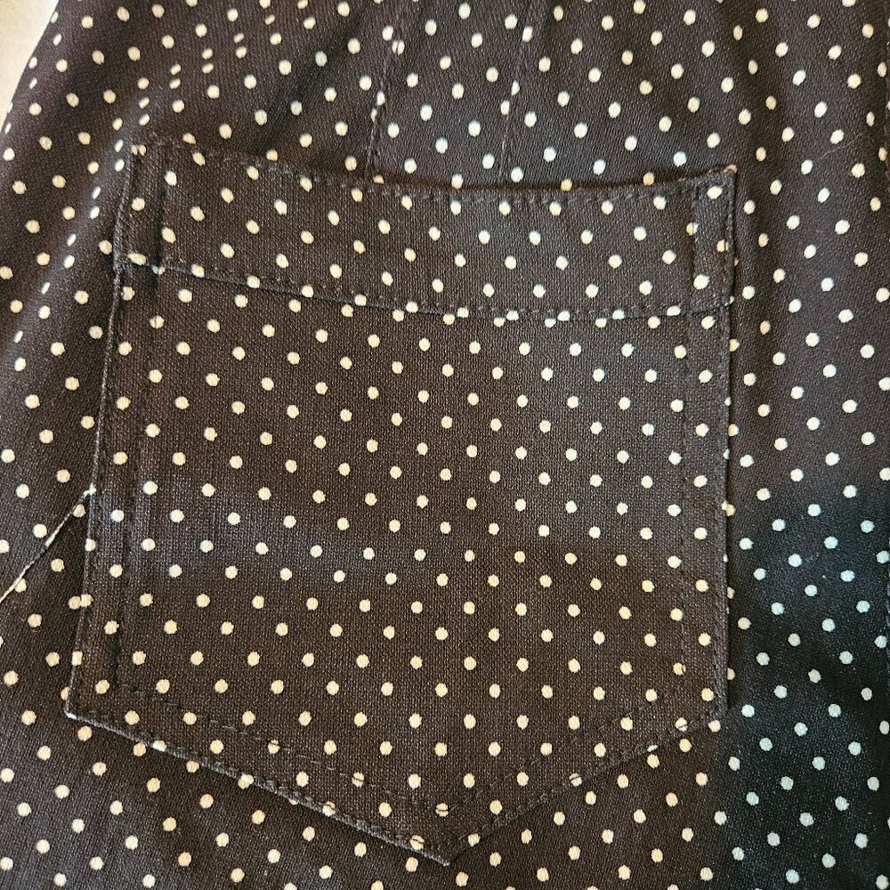 Sabrina Lauren Polka Dots Perfect Fit Ultra Soft Stretch Shorts Women’s Size 8 - Picture 4 of 9